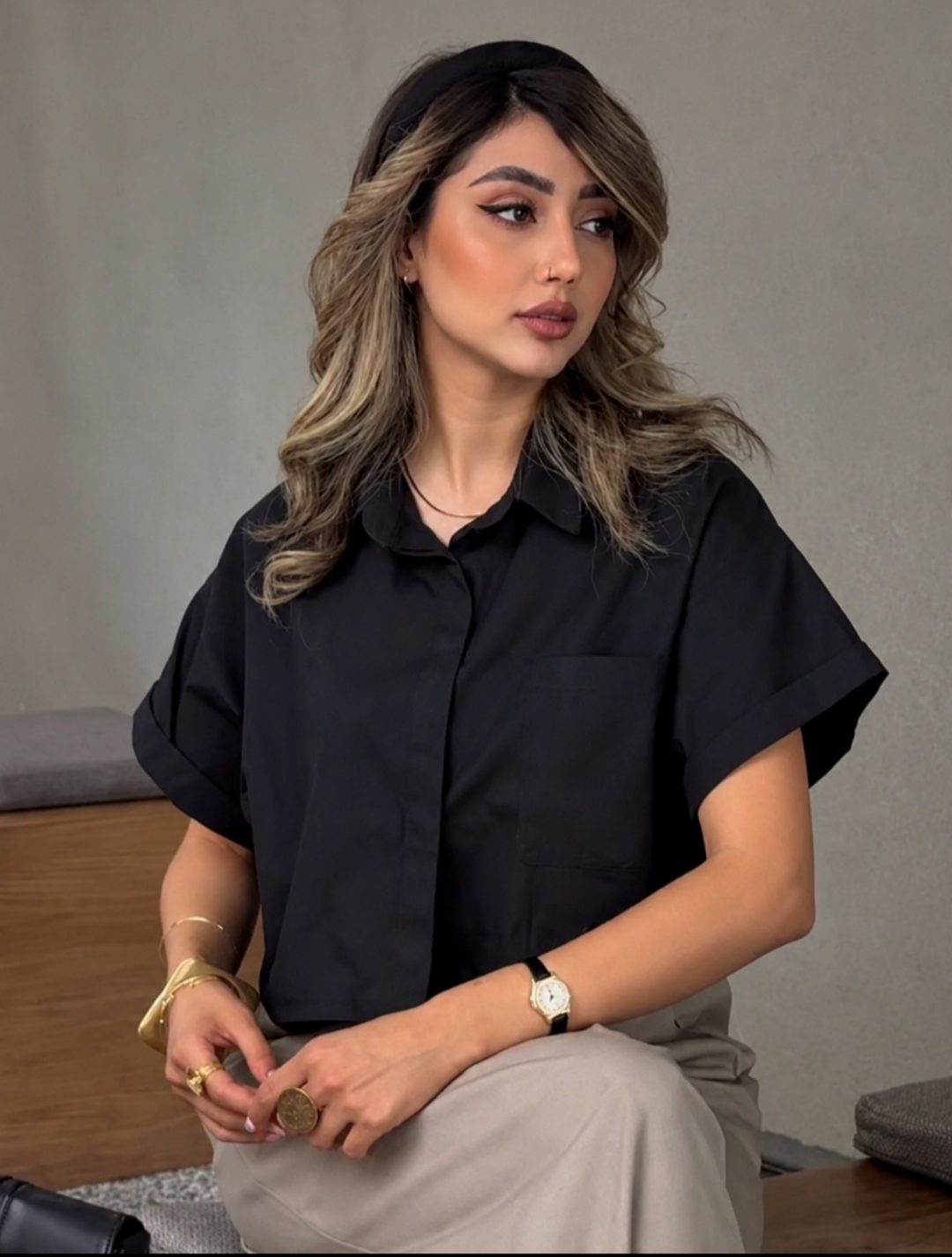 شومیزنویلا آستین کوتاه